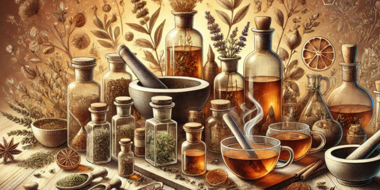 Herbal Infusions With Apothecary Products