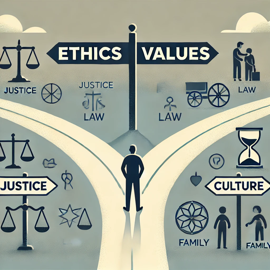 The Interplay Between Ethics and Values